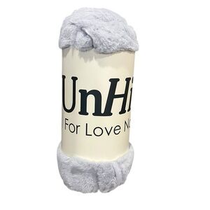 UnHide For Love Not Fur Silver Lil' Marshmallow Blanket  50"x 60" NEW